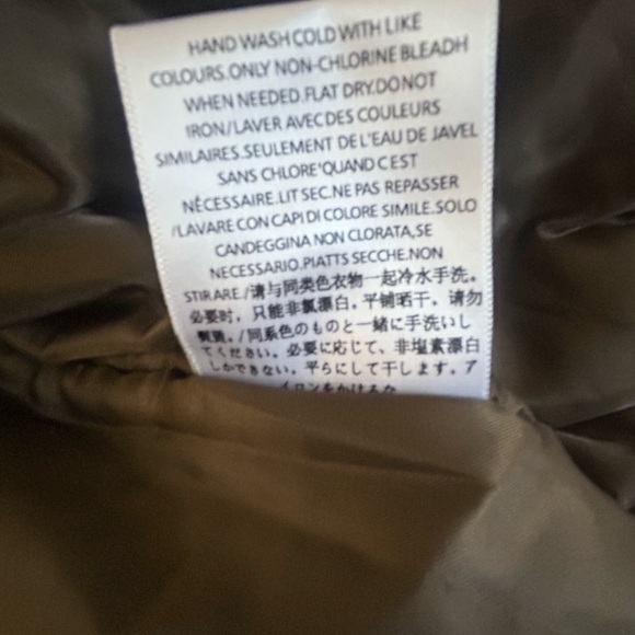 Essentials Fear Of God Brown Hooded Bomber Jacket Medium Spell Out Logo Zip - Picture 11 of 11